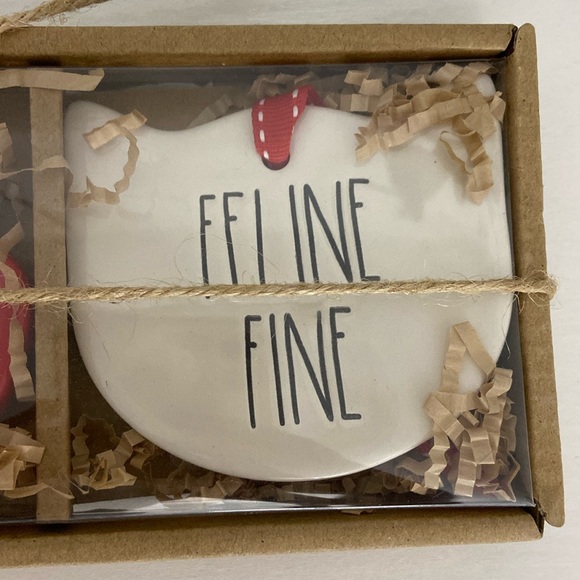 Rae Dunn Cat Theme Ornaments - Picture 5 of 7